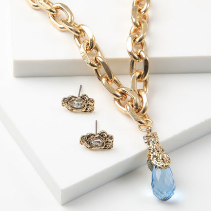 Set De Collar Cloe Dorado Tatienne