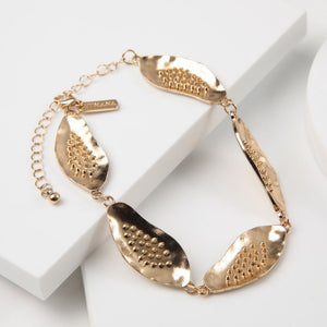 Pulsera Blanda Gina Dorada Humana