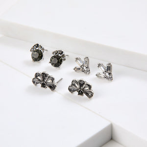 Set De Aros Vero Plateado Humana