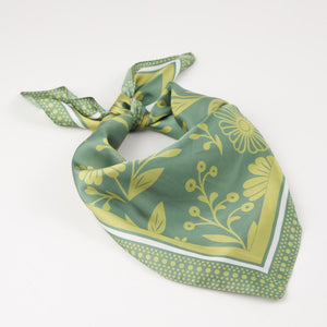 Bandana Creta Floral Verde Id