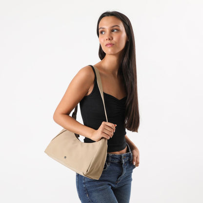 Cartera Hombro Pedrosa Beige Humana