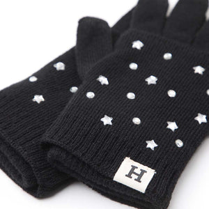 Guante Studs Negro Humana