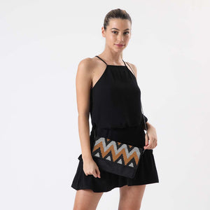Clutch Graphic Negro Tatienne