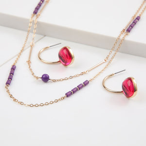 Set Collar Y Aros Remei Dorado i-D