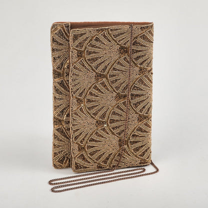 Cartera Clutch Billie Dorado Humana