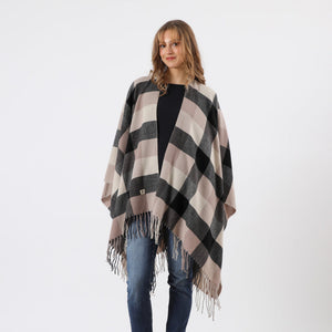 Poncho  Gisa Beige Humana