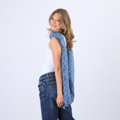 Pañuelo Estampado Aster Blue I-D