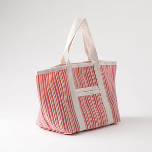 Cartera Tote Dena Tejido Horizontal Rosa Humana