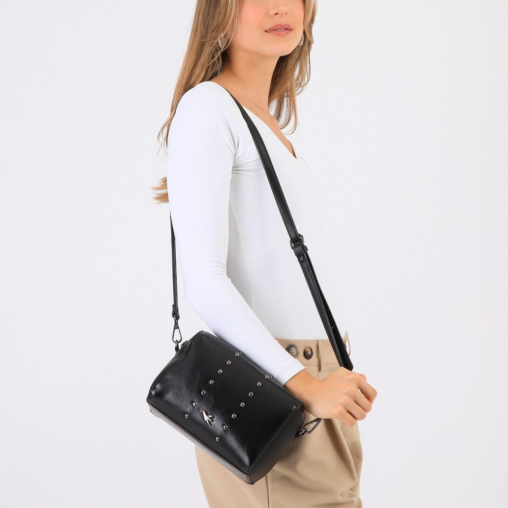 Cartera Cruzada Tigris Negro Tatienne