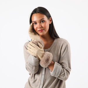 Guante  Lana Halah Beige Humana