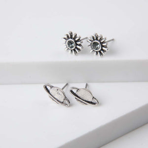 Set Aros Biznaga Plateado Humana