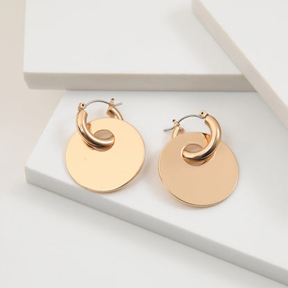 Aros Argollas Luz Dorado I-D