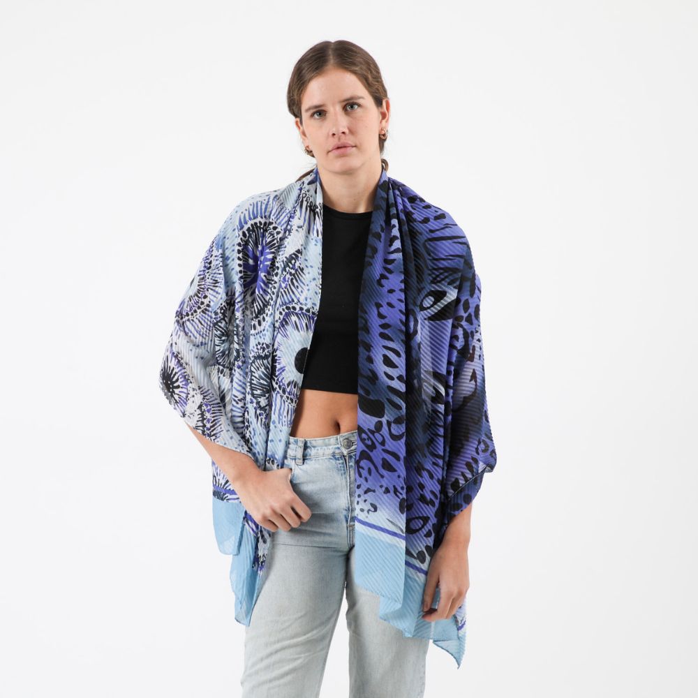 Pañuelo Estampado Clarissa Azul Tatienne