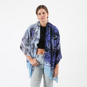 Pañuelo Estampado Clarissa Azul Tatienne