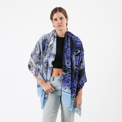 Pañuelo Estampado Clarissa Azul Tatienne