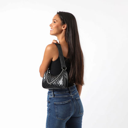 Cartera Hombro Kos Black Negra i-D