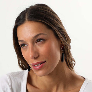 Aros Largos Negros Merlina Humana