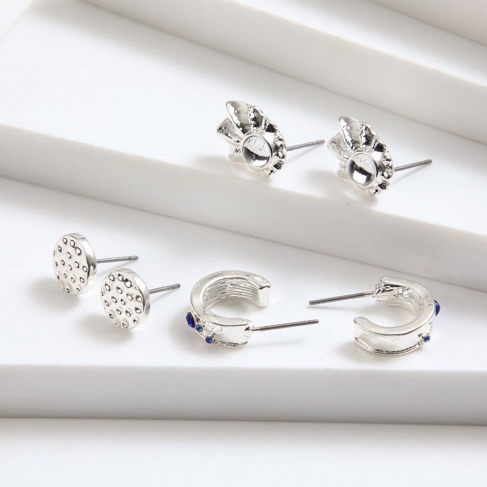 Set De Aros Aira Silver Tatienne