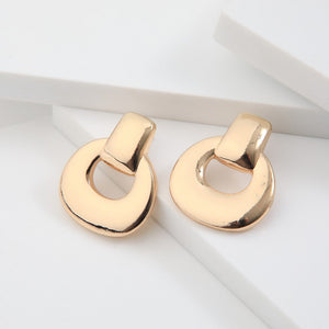 Aros Medianos Bianca Dorado Humana