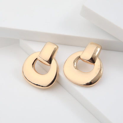 Aros Medianos Bianca Dorado Humana