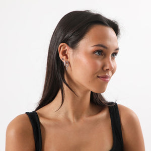 Aros Set Jade Plateado i-D