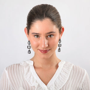 Aros Largos Azra Silver Tatienne