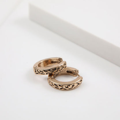 Aros Argolla Luna Dorado Humana