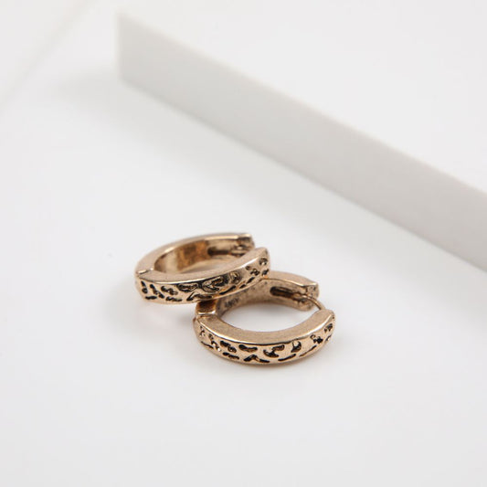 Aros Argolla Luna Dorado Humana