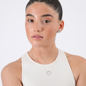 Set de aros y collar Alessa Plateado ID