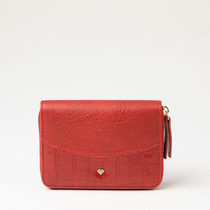 Billetera Mediana Azores Rojo I-D