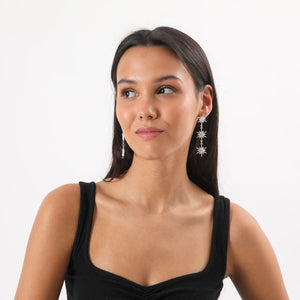 Aros Largo Brenda Plateado i-D