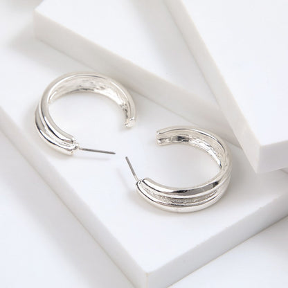Aros Argollas Clara Silver Tatienne