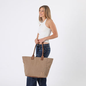 Cartera Tote Delta Canvas Café Humana