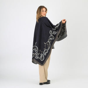 Poncho Pavel Navy Tatienne