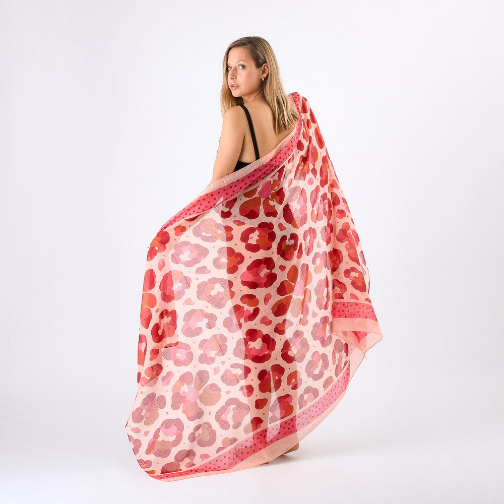Pareo Estampado Sauco Fucsia I-D
