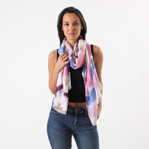Pañuelo Estampado Camille Rosado Tatienne