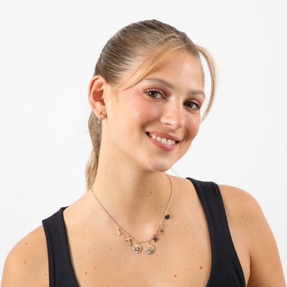 Collar Corto Vacay Charms 1 Dorado i-D