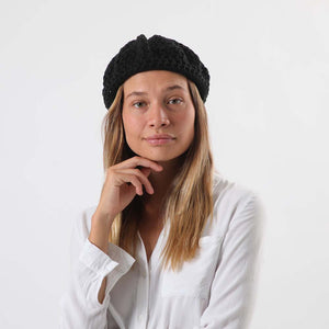 Gorro Crochet Negro Tatienne