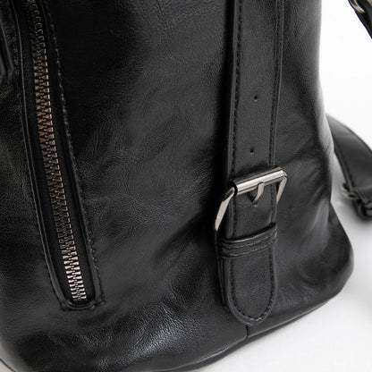 Cartera Hombro Vittoria Black Dark Negro Humana