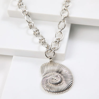 Collar Corto Marea Plateado Humana