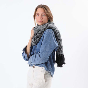 Bufanda Zigzag Gris Tatienne