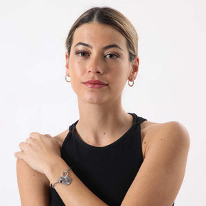 Pulsera Blanda Riveira Plateada Humana