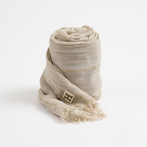 Pañuelo Liso Gino Lurex Beige Humana