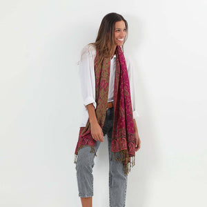 Pañuelo Jacquard Rosado Azalea Tatienne