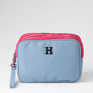 Cosmetiquero Rombos Celeste Humana