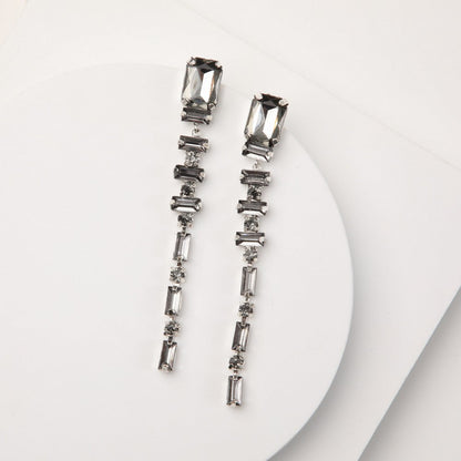 Aros Largos Sena Plateado Humana