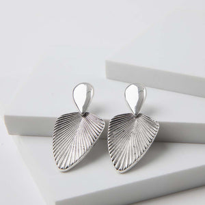 Aros Mediano Boho Plateado Humana