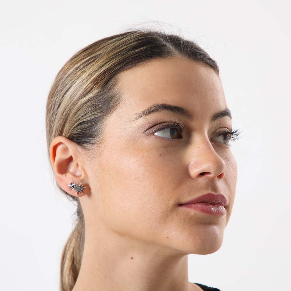 Set Aros Bleu Plateado i-D