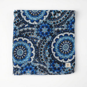 Pañuelo Estampado Duval Azul Humana