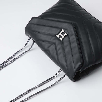 Cartera Hombro Padded Negra Humana